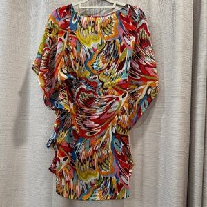 NWT Bleu by Rod Beattie Break The Mold Caftan Cover Up Size Small